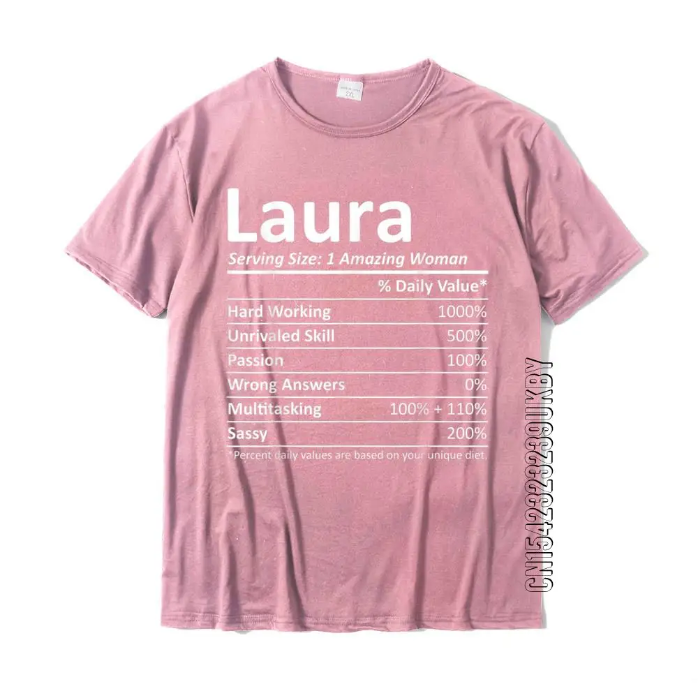 LAURA Nutrition Personalized Name Funny Christmas Gift Idea T-Shirt Prevailing Casual Tshirts Cotton Men's Tees Classic