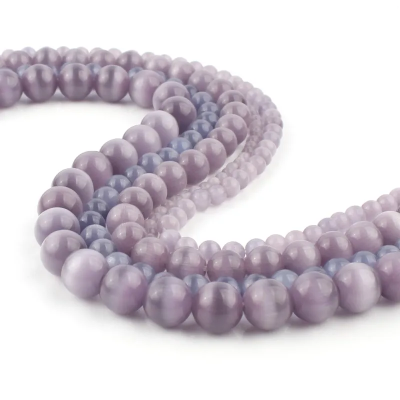 4–12 mm bunte natürliche Katzenaugen-Steinperlen für Armbänder, lose Perlen, DIY-Schmuckherstellung, Charms, Halsketten, Zubehör, Zubehör – Detail 4