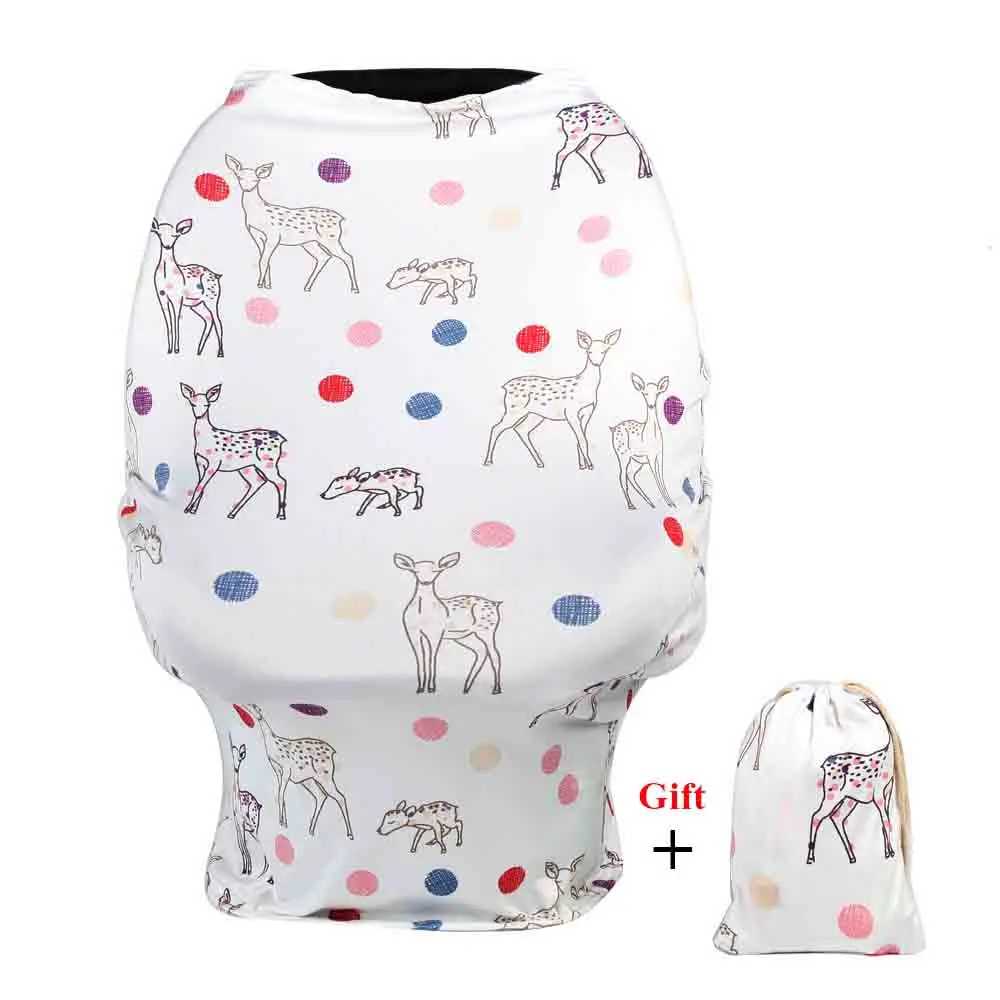 Gloriou Sumber Nursing Cover Bayi Belanja Grafik Cover Multifungsi Menyusui Perawatan Bayi Kursi Mobil Penutup