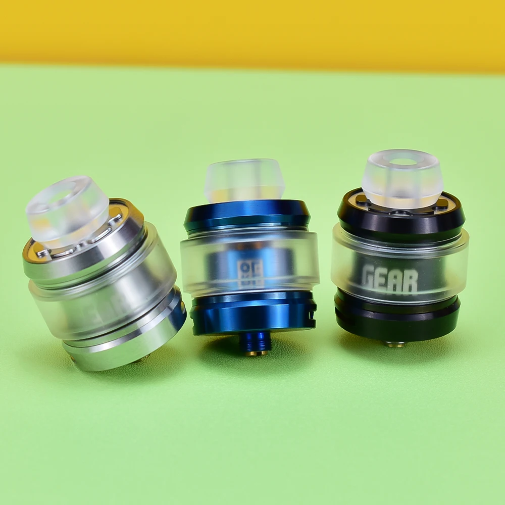 Tanque de engranaje RTA de 3,5 ML, atomizador reconstruible de una sola bobina, 24mm de diámetro, 316ss, 2,3 ml/3,5 ml de capacidad, vaporizador vs Zeus X Mesh RTA