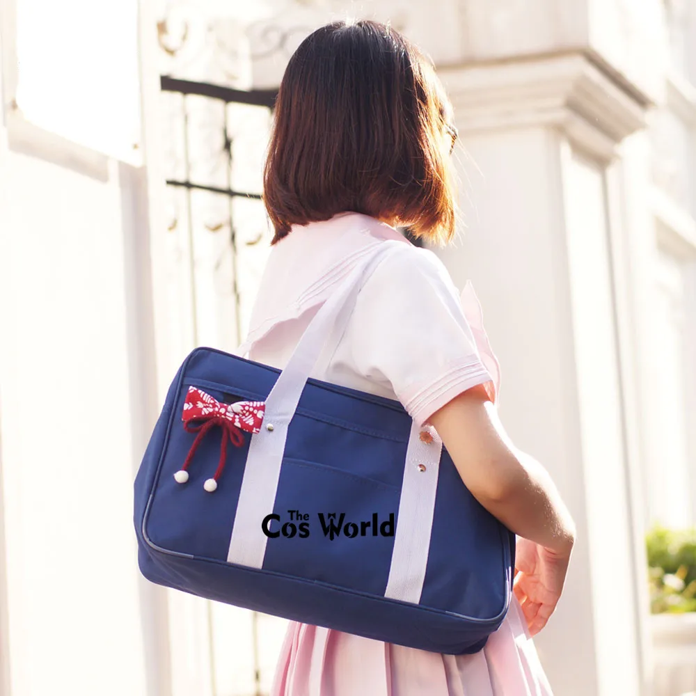 Japanese JK School Uniform Students Bag Anime Shoulder Bag School Bag Book Computer Bag Women Handbag