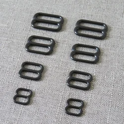 1Pcs 10mm 15mm 20mm 25mm Webbing Metal Straps Tri Glide Adjuster Slider DIY Bag Dog Collar Belt Buckle Sewing Accessory Hardware