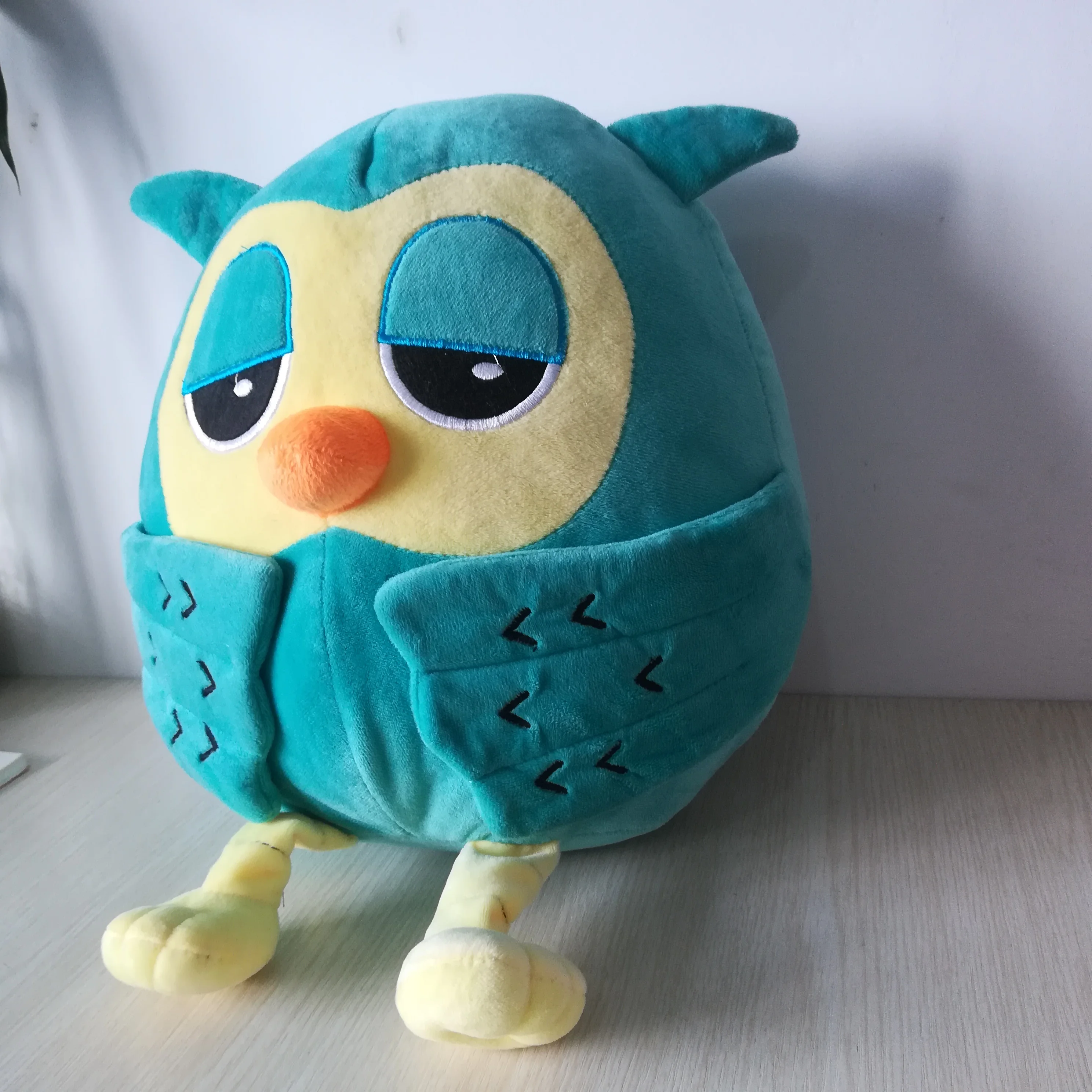 lovely cartoon owl plush toy night owl soft doll about 40cm throw pillow birthday gift b2923