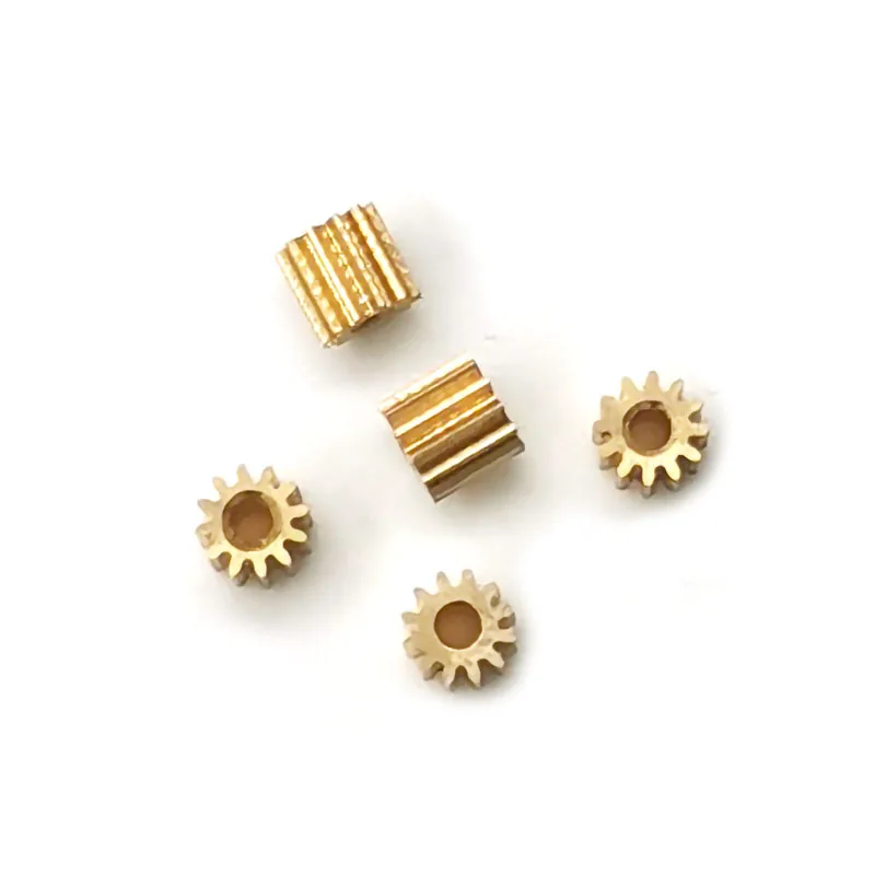 121A 121.2B 0.2M 2.8mm Diameter Pinion 12 Teeth 1mm Hole 2.5mm Thickness Micro Copper Gears 5PCS/LOT