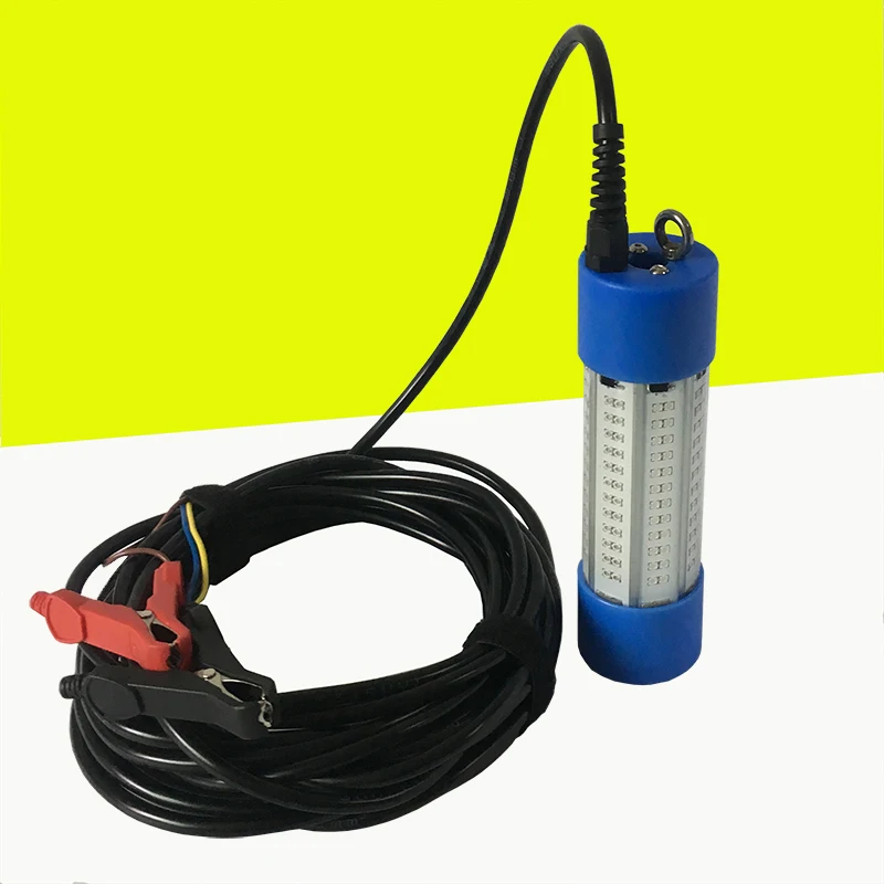 lampada submersivel de led 12v24v 150w luz verde branca e azul para atrair peixes 01