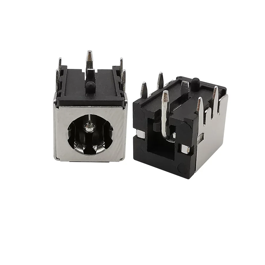 5.5x2.1mm DC-007B DC Power Supply Female Jack Charging Socket Connector with Iron Shell Bracket DC007B 5.5*2.1mm DC Socket