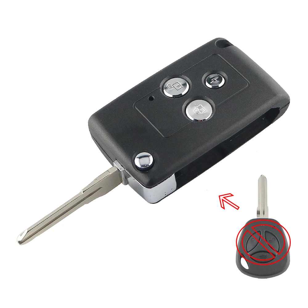 YIQIXIN Modified Key Case For Lada Priora Kalina Niva Vaz Granta Samara 2108 Xray Remote Car Key Shell Cover Folding 3 Button