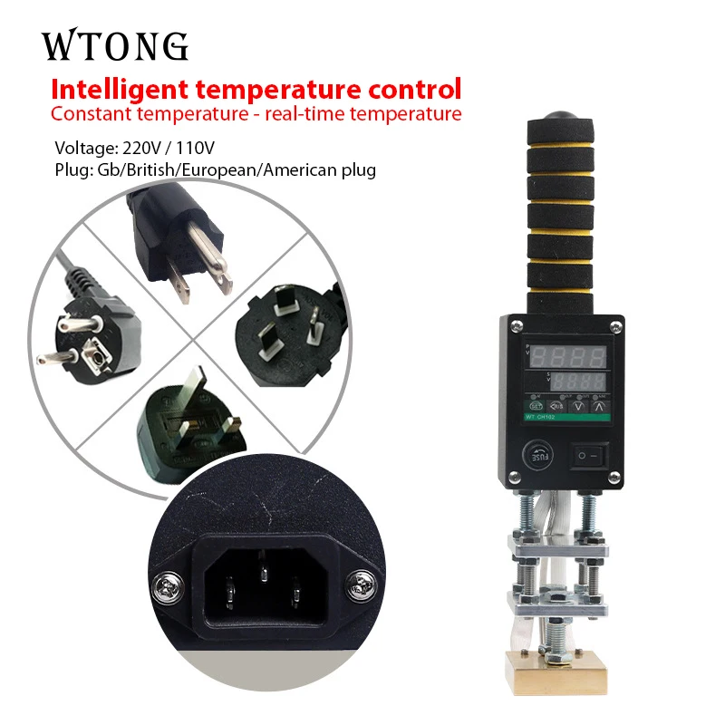 Handheld Logo Trademark Hot Stamping Machine Wood Cake Heat Impress Machine It Is Easy to Work
