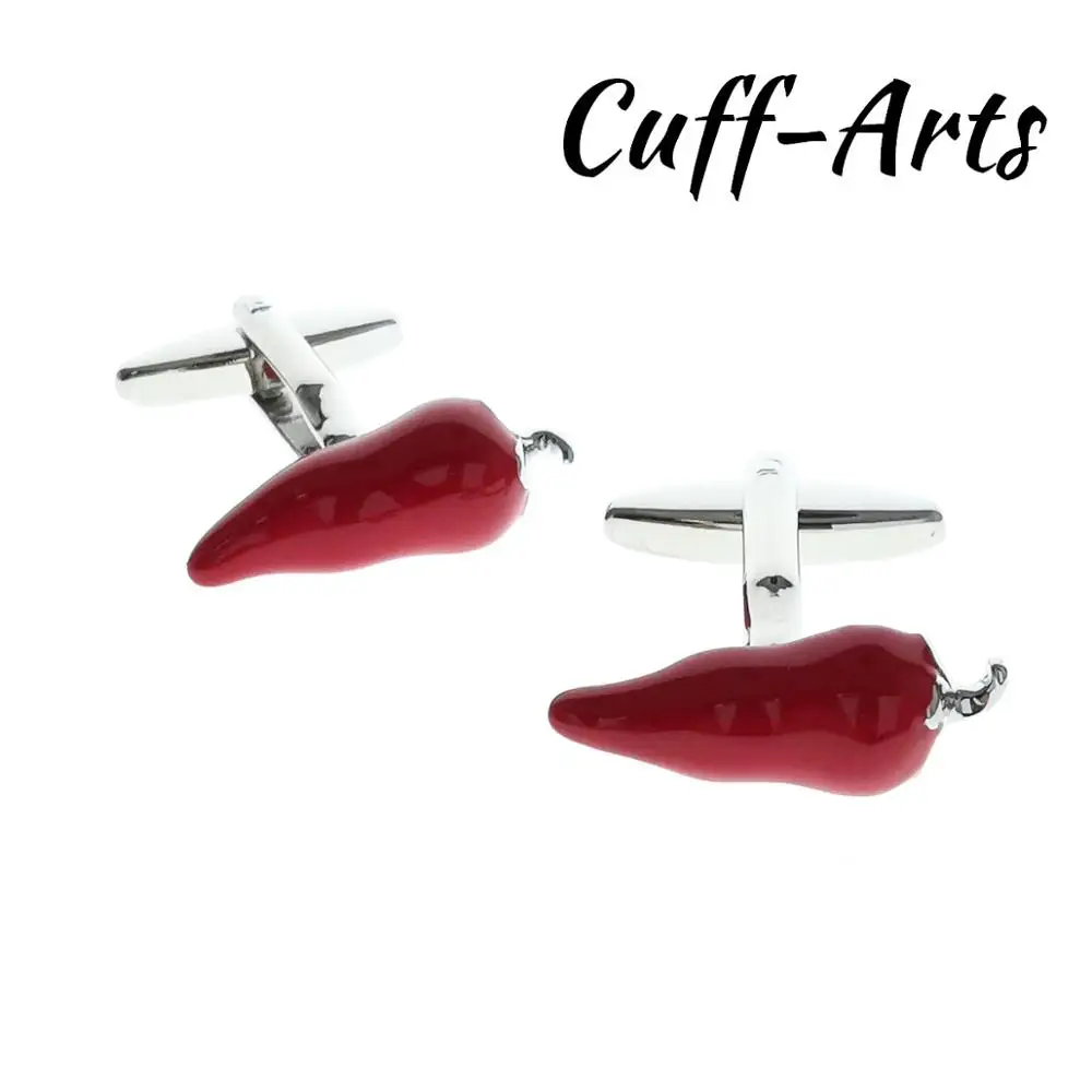 

Cufflinks for Men Red Chilli Cufflinks Gifts for Men Gemelos Les Boutons De Manchette by Cuffarts C10518