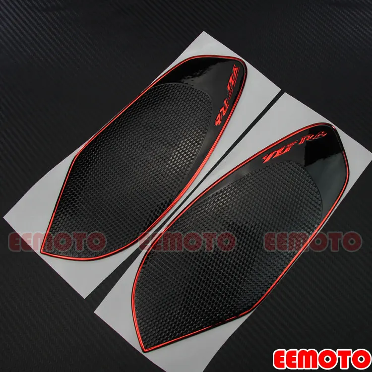 3D Moto Précieux Pad Protecteur Décoration Autocollants Décalcomanies Gaz Carburant Genou Grip Traction Côté pour YZF-R6 YZFfemale 2008-2014