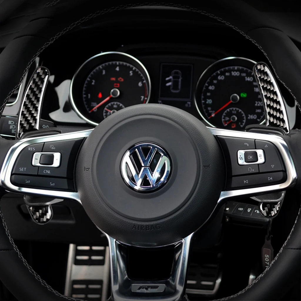 

1 set of carbon fiber shift paddles for Volkswagen Golf 6 GTI R Mk62008-2012 Scirocco 2009-2016 steering wheel