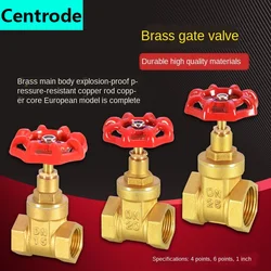 Household water gate valve full copper 4 minutes 6 minutes 1 inch DN15 20 25 pipeline water meter switch valve