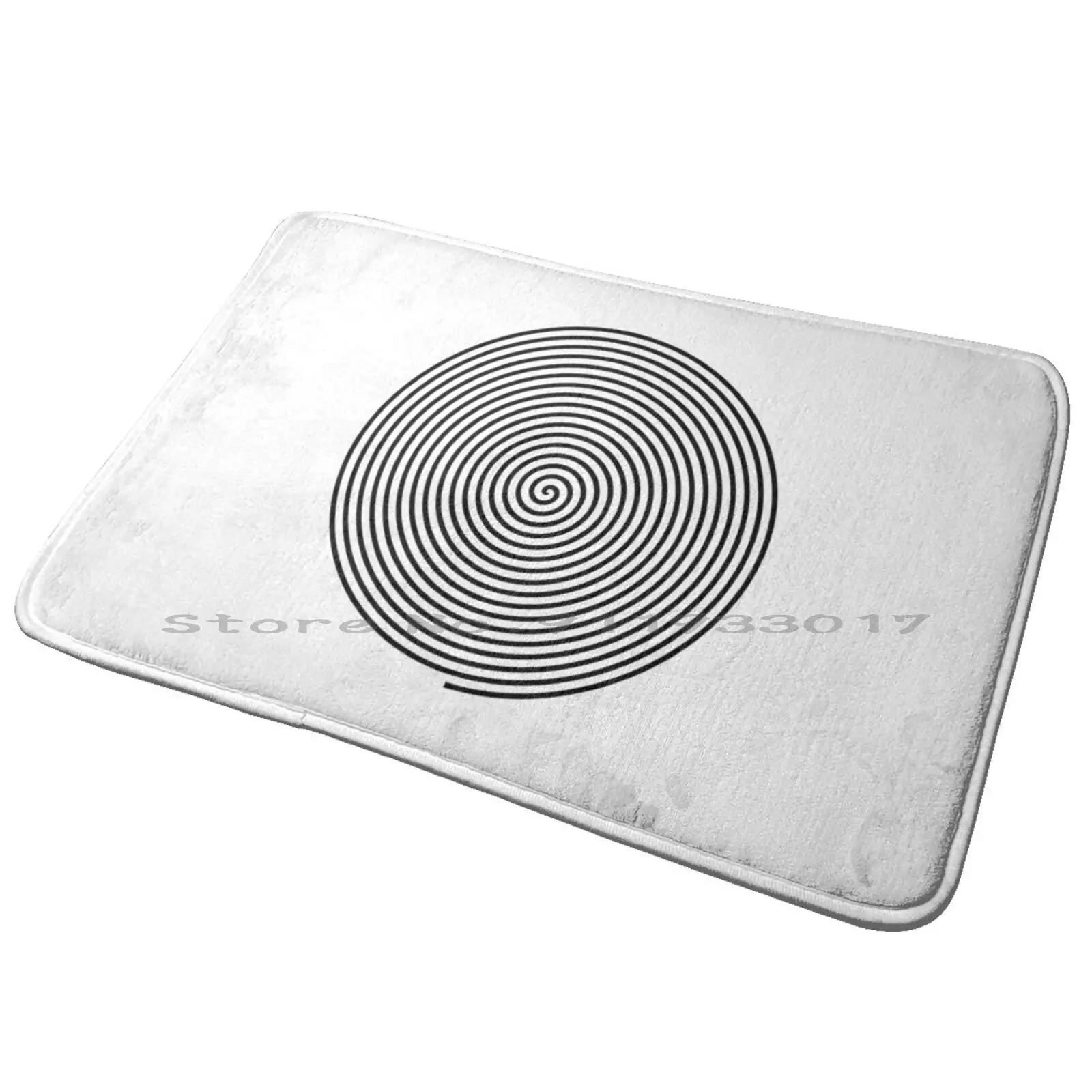 Op Art. Spiral , Round , Circular , Vortex , Hypnosis. Entrance Door Mat Bath Mat Rug Sem Dean And Castiel Supernatural Dean