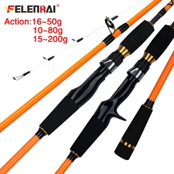 FELENHAI Caña Jigging-Casting Carbono 30T – 1,55 a 1,80m agua salada