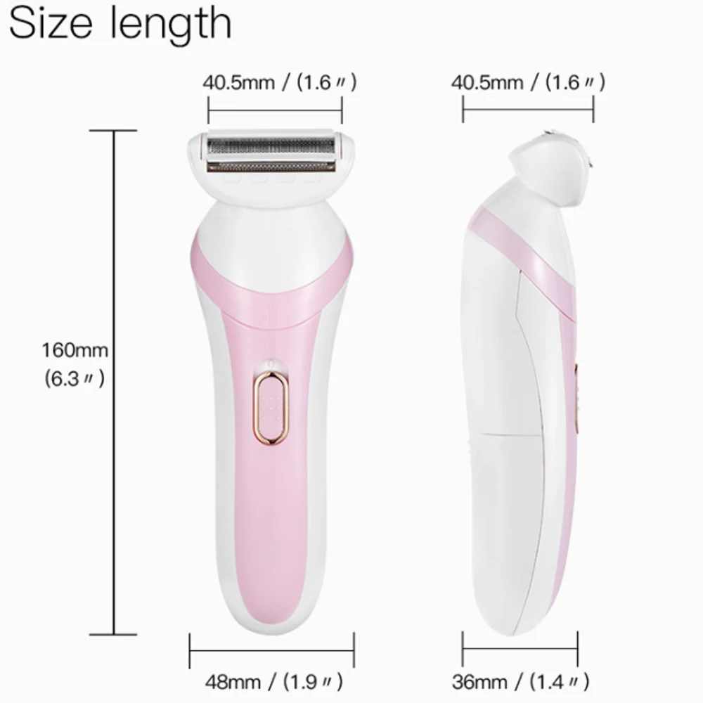 Portable Electric  Rechargeable Epilator Armpit Women Epilator Painless Body Face Leg Arm  Hair Trimming By Female Razor