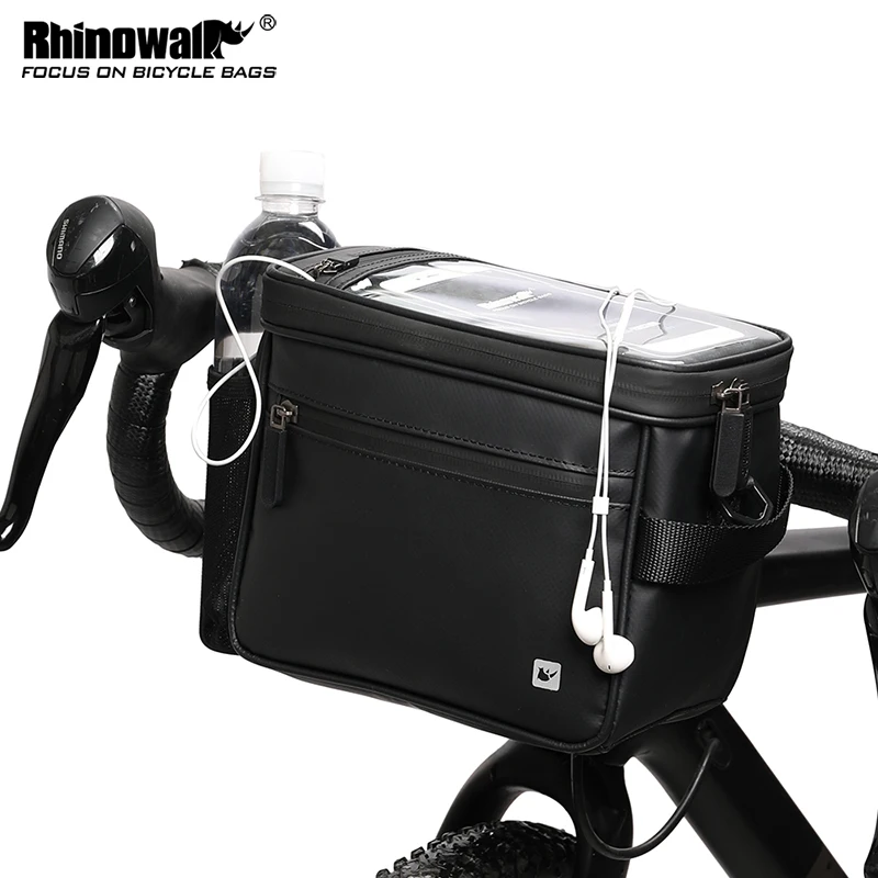 Rhinowalk Waterproof Bicycle Bag Bike Phone GPS Bag Touch Screen Handlebar Front Tube Bag Shoulder Bag Frame Bag