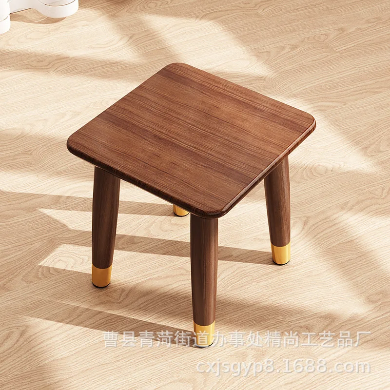 Small stool living room household coffee table stool small bench solid wood square stool shoe replacement sillas para niños