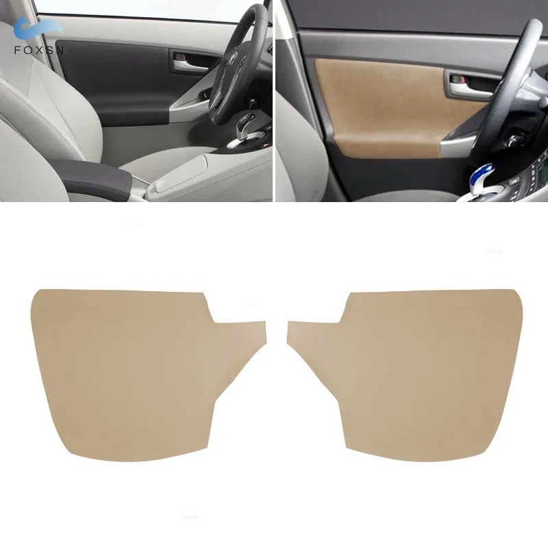 

Armrest Leather Cover For Toyota Prius 30 2009 2010 2011 2012 2013 2014 2015 2pcs Beige Car Front Door Armrest Panel Cover Trim