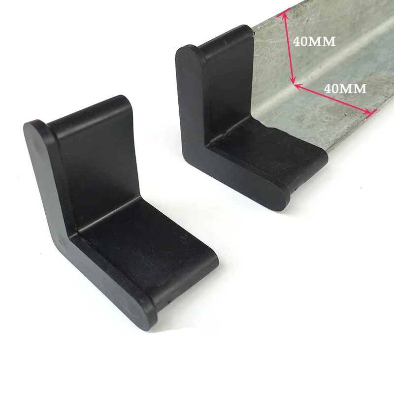 Rubber triangle iron foot cover pad Storage shelf feet floor Protecter Anti Scratch Furniture Table Chair Leg end cap Socks