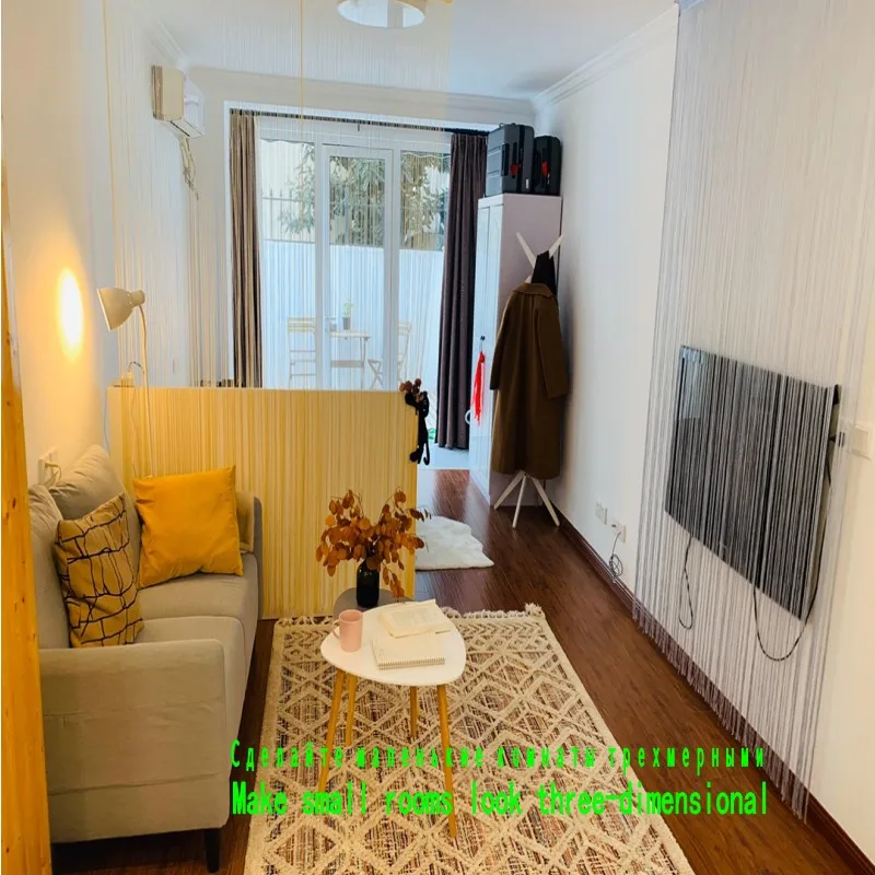 Decorative 3x2.6m string curtain line curtain room divider home decoration window valance