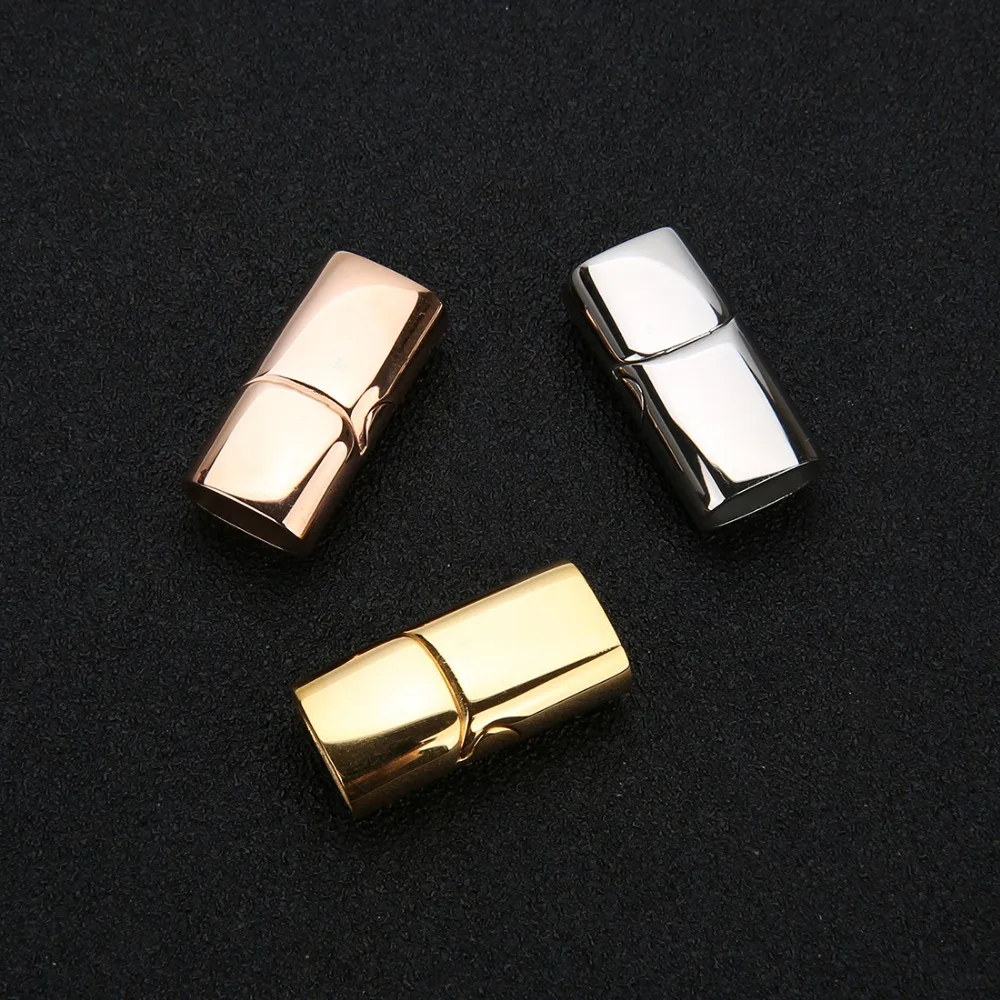 1pc Edelstahl Magnet verschlüsse Anschluss Leders chnur Magnet Spitze Schnalle Armband End kappen Armbänder Ergebnisse Schmuck – Detail 4