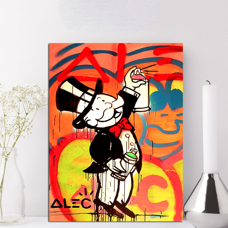 

Campbells Tomato Soup Alec Monopolyingly Canvas Prints Picture MUmodular Paintings For Living Room Poster On The Wall Home Decor