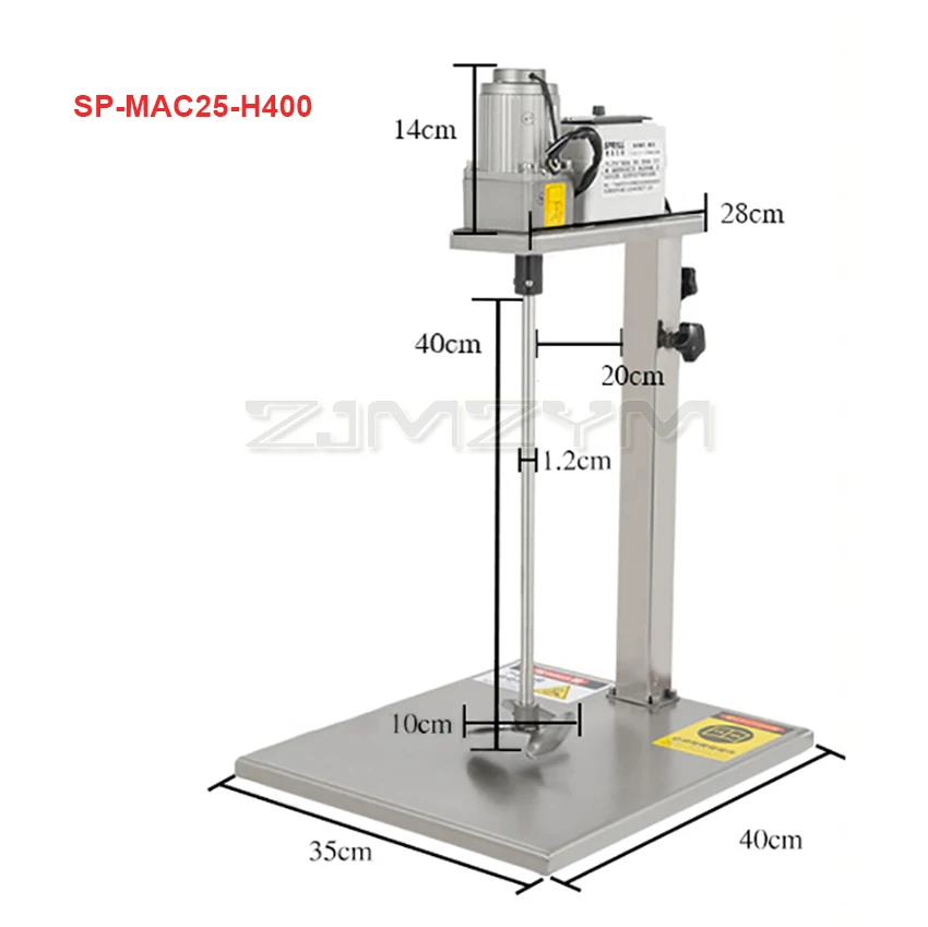 Imagem -02 - Misturador Elétrico com Display Digital Ajustável Agitador Sobrecarga Máquina de Mistura Paint Putty Cola Ink Lab Velocidade 15l 220v