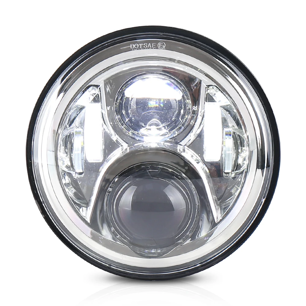 Modifiy 7 Inch Motorcycle Headlights H4 50W LED Lamp for H-onda CB400 CB750 CB1300 Hornet 250 600 900 VTEC VTR250