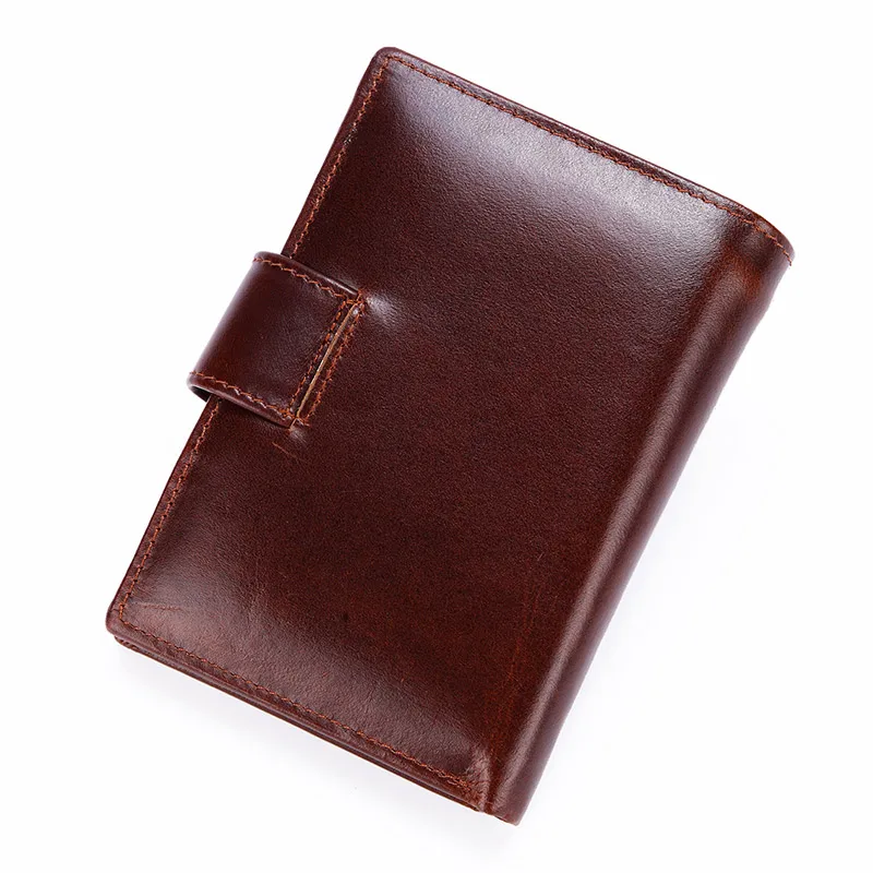 Men Short Wallet Male Genuine Leather Purse Handy Coin Bag Purse Men\'s Card Holder Wallet Cowhide Leather Coin Pouch Wallet