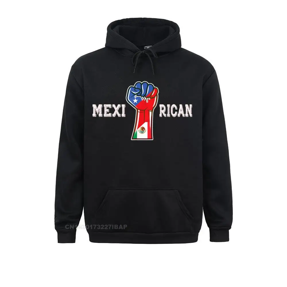 Mexi-Rican Funny Pride Mexico Puerto Rico Flags Mexirican Hooded Pullover Funny Printed On Sweatshirts Men Hoodies Party Hoods