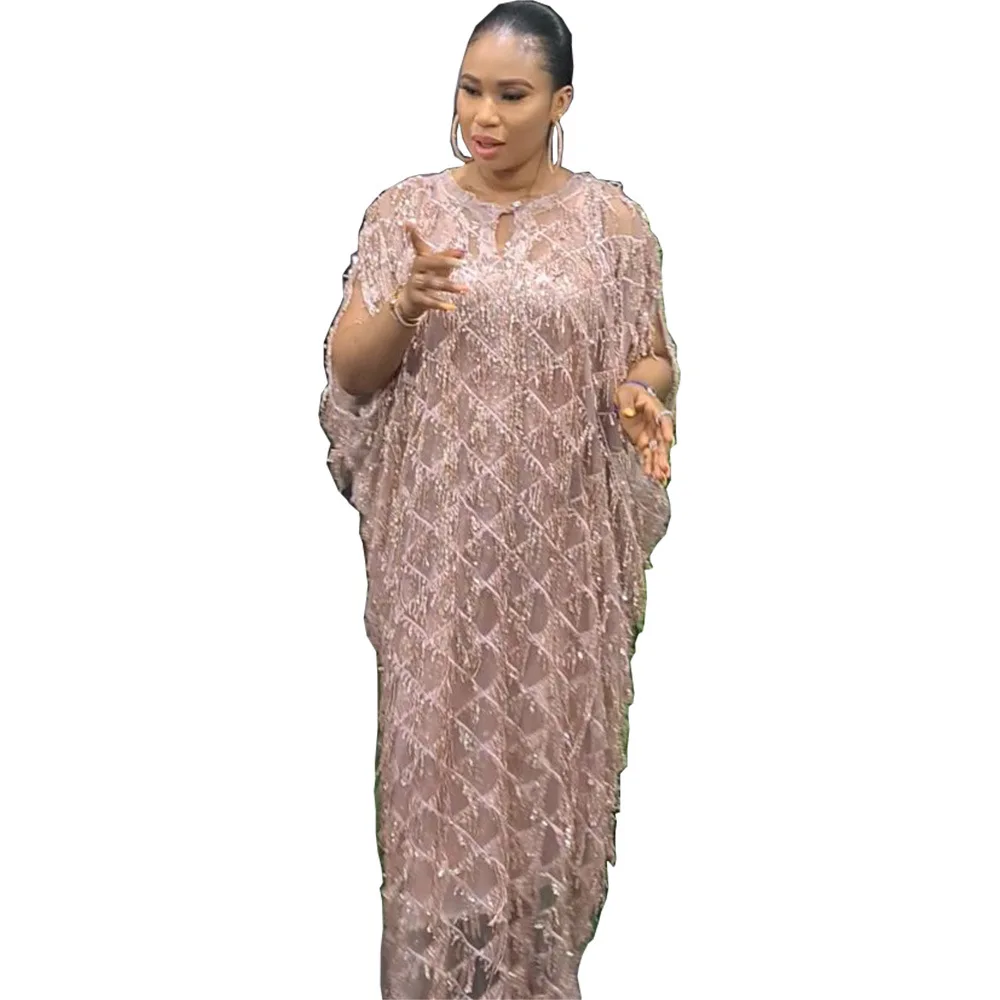 

Autumn Fashion Style African Women Solid Color Plus Size Long Dress African Dresses for Women