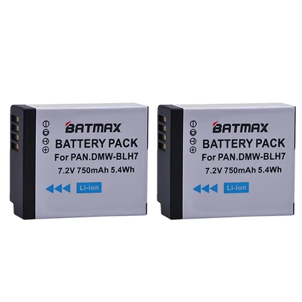 Bateria 750mAh DMW-BLH7 BLH7 DMW-BLH7PP DMW-BLH7E + ładowarka LED USB typu C do Panasonic Lumix DMC-GM5, DMC-GF7, DMC-GF8