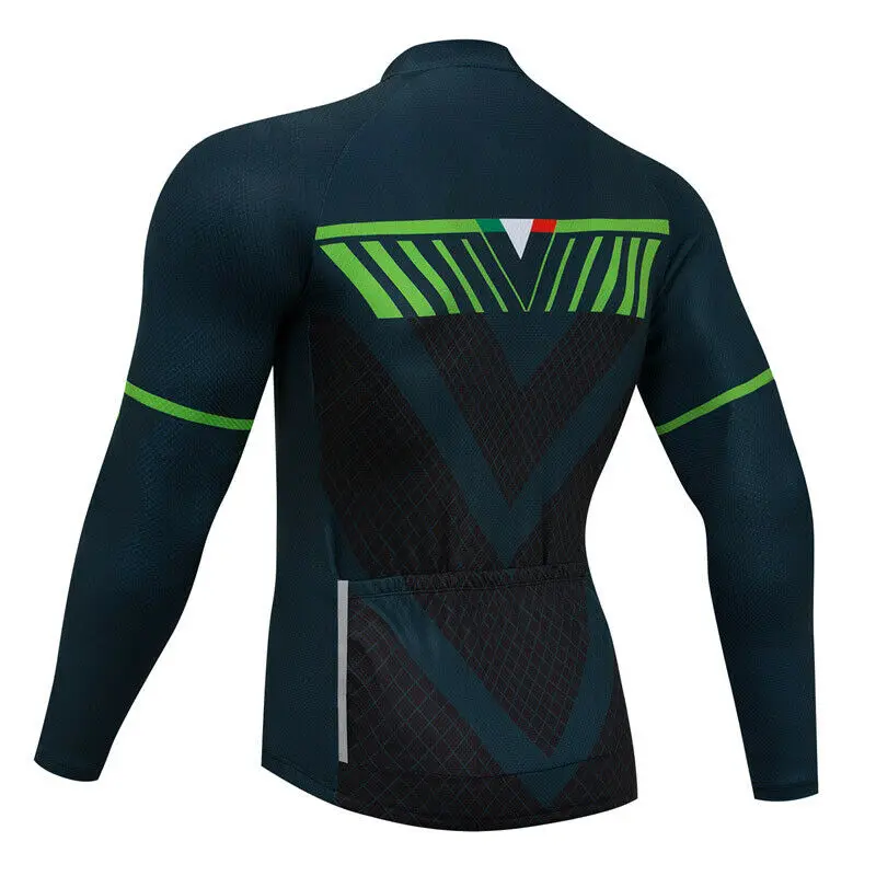 New Mountain Bike Triathlon Long Sleeve Ultraviolet-Proof Breathable Tight Fitting Jersey Suit Cycling Clothes With Pocket