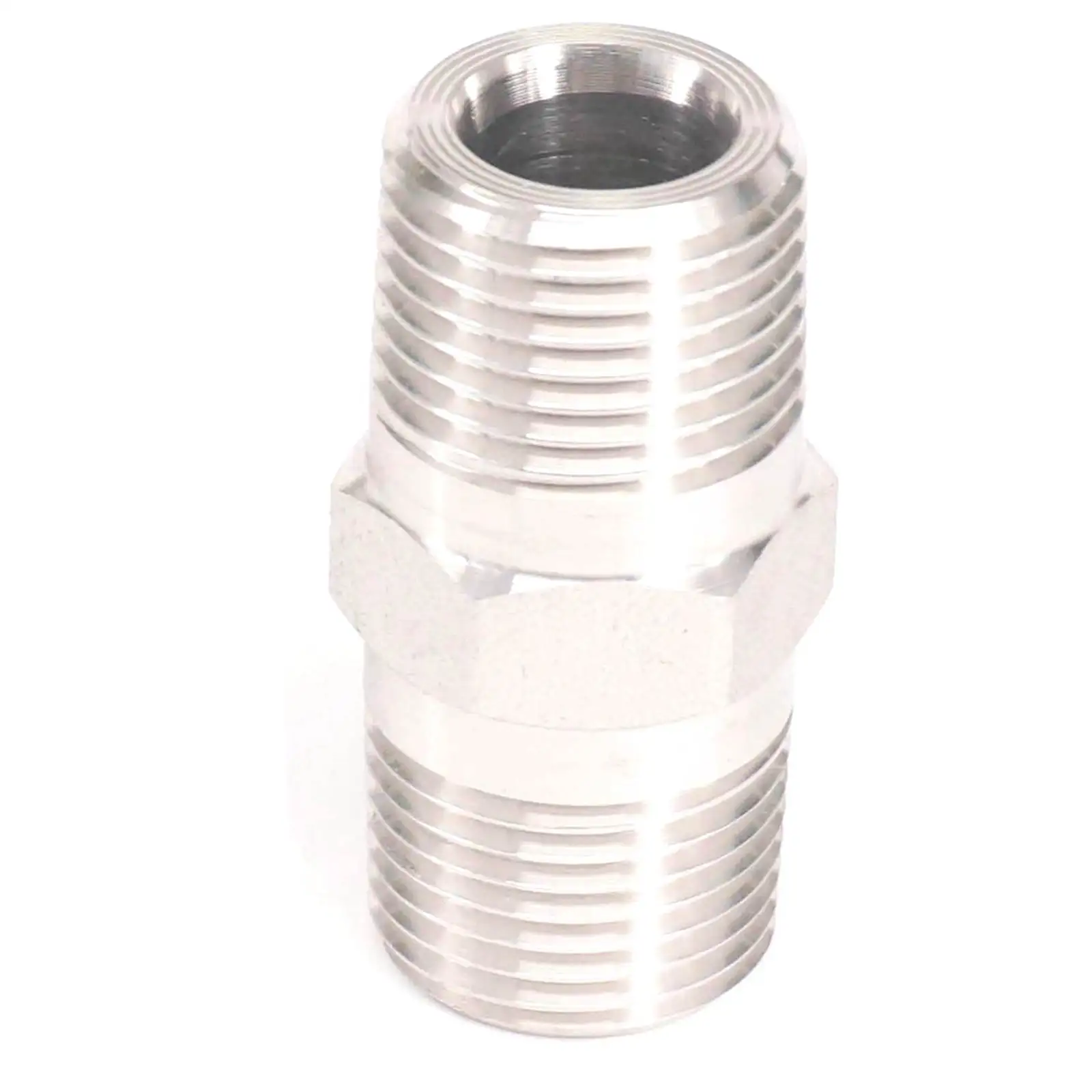 

1/8" NPT Male 304 Stainless Steel Hex Nipple Forged Pipe Fitting Water Gas Oil 3000 PSI