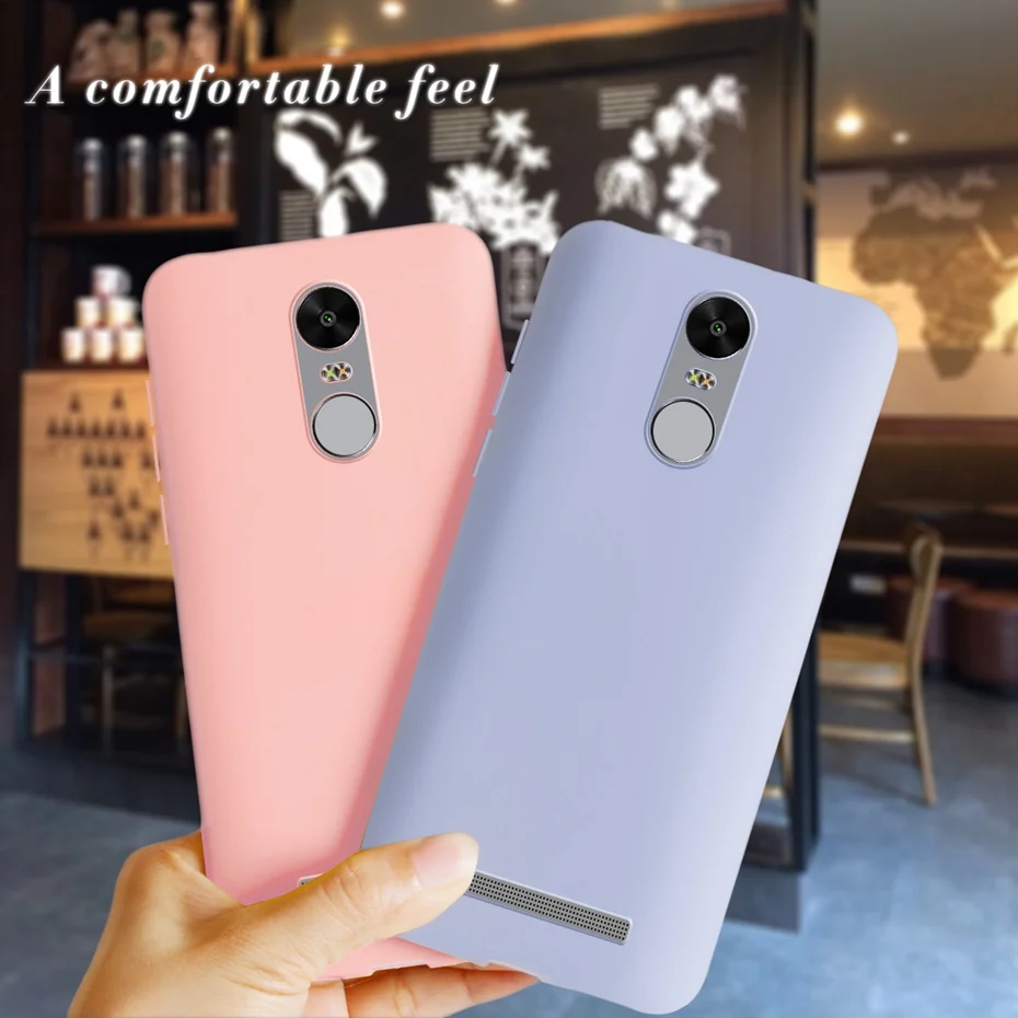 For Xiaomi Redmi Note 3 Pro Back Cover solid color Soft Silicon case For Xiaomi Redmi Note 3 150mm Case TPU Cover Phone cases