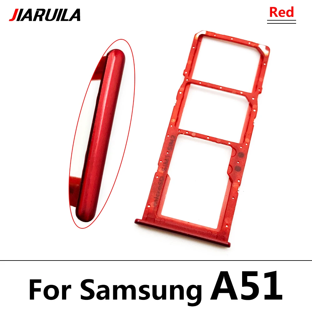 SIM-Karten fach für Samsung A12 A31 A51 A71 A125F Dual Micro SIM-Kartens teck platz Fach halter SD-Kartenleser Teile – Detail 8