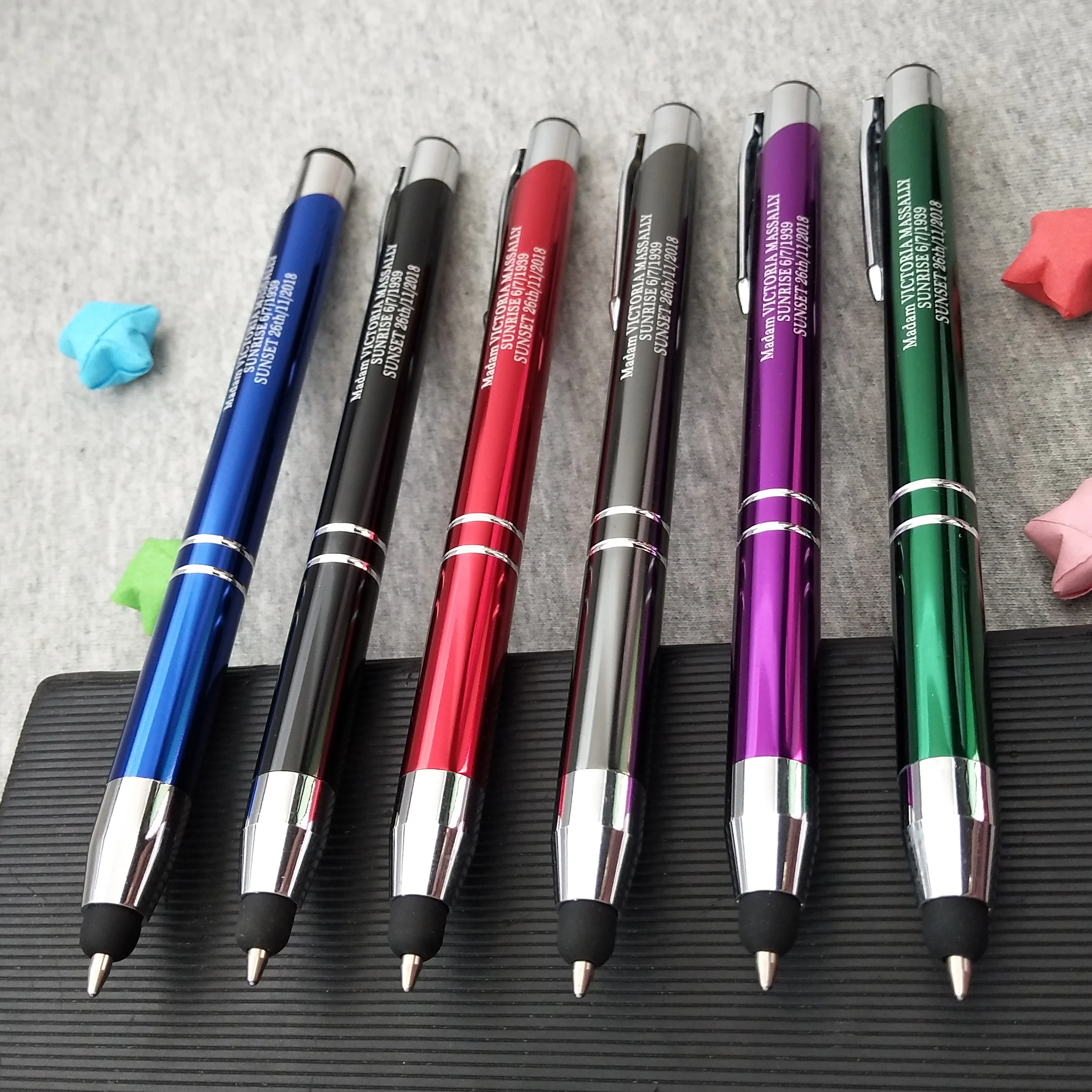 

New Design Screen Touch Ballpoint Pen Smart Phone Stylus Personalzied Gifts for Company Events and Wedding Party Gift Favors