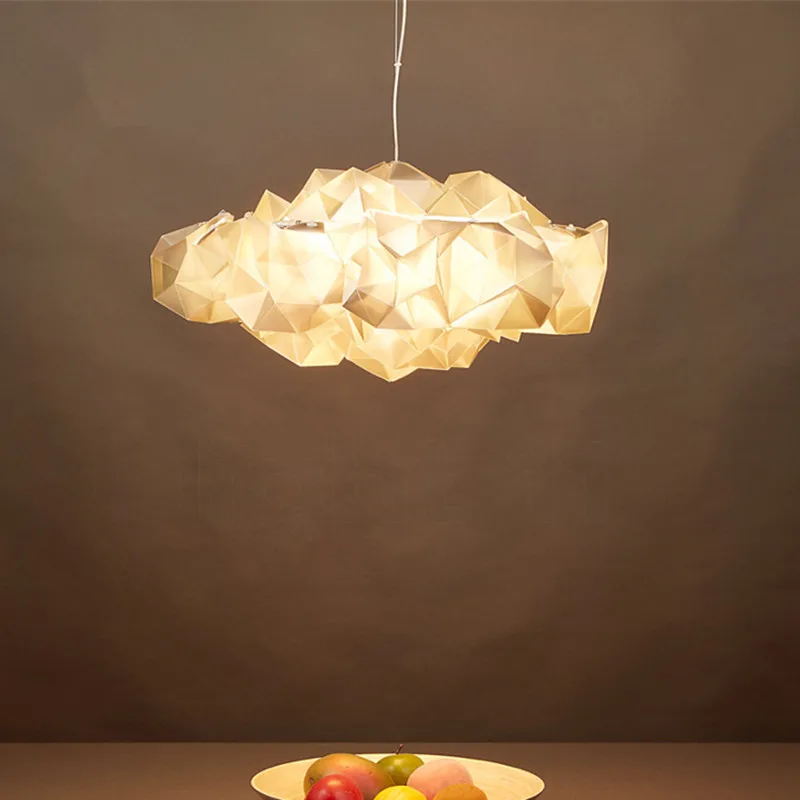 Modern geometric pendant light Italy Style Clouds white pendant light Indoor Home Decor Bedroom White Gold loft pendant light