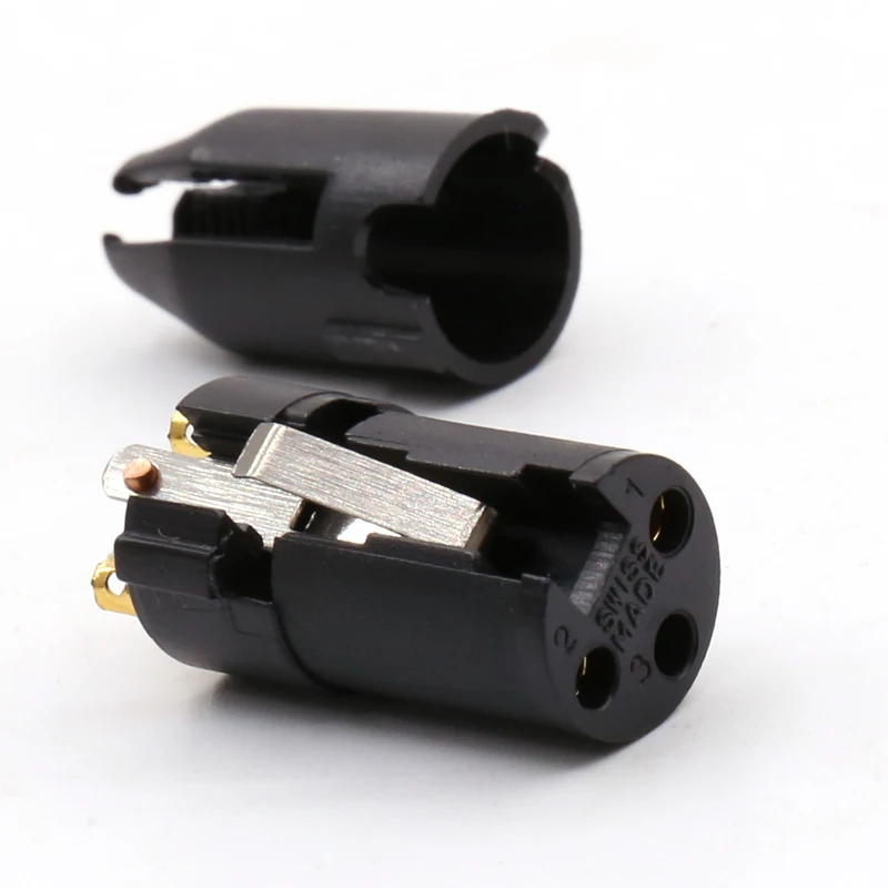 4 Teile/los XLR stecker 3pin XLR Stecker hifi DIY kabel stecker 3Pin XLR Stecker Ausgewogene Kabel HIFI XLR Stecker – Detail 4