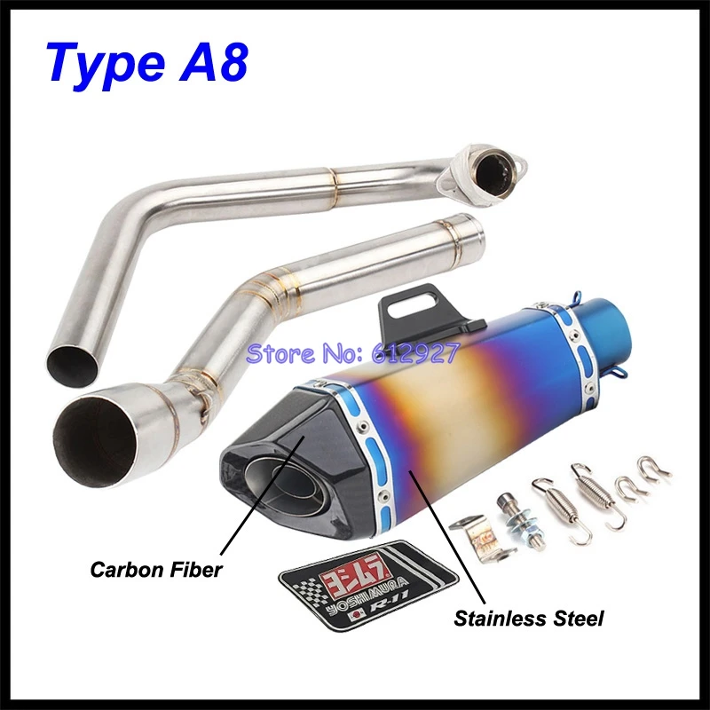 For YAMAHA YZF R15 (2008-2017) MT-15 MT 125 Full Exhaust System Muffler Pipe Motorcycle Yoshimura Slip On Front Tube Headers