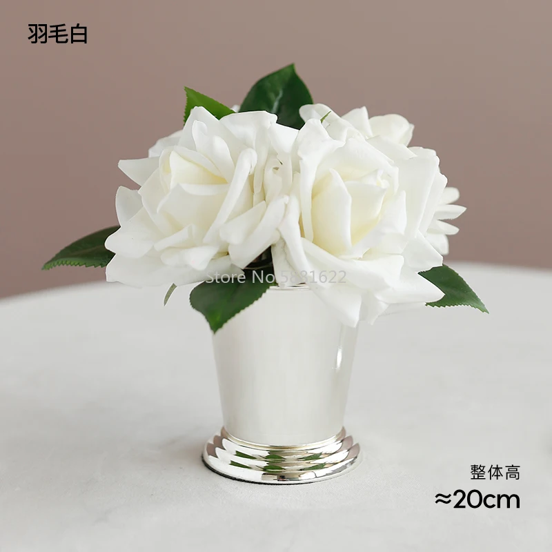 Ladylike Moisturizing Aromatherapy Rose Artificial Flower Decoration Ins Nordic Simple Touch Ornamental Flower Table Flower