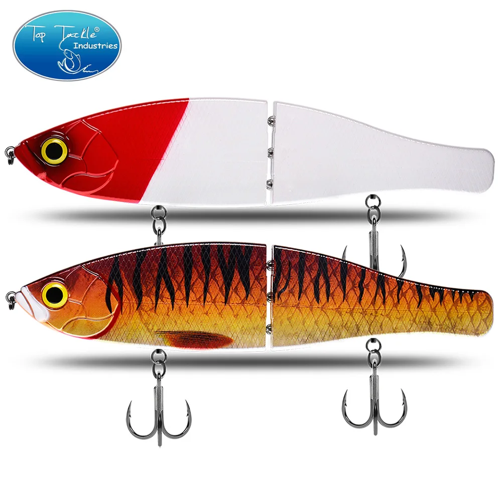 Swimbait articulado de hundimiento lento para lubina – Topwater - imagen 3