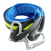 3M/4M/5M 8 Tons Tow Cable Tow Strap Car Towing Rope With Hooks High Strength Nylon For Heavy Duty Car Emergency