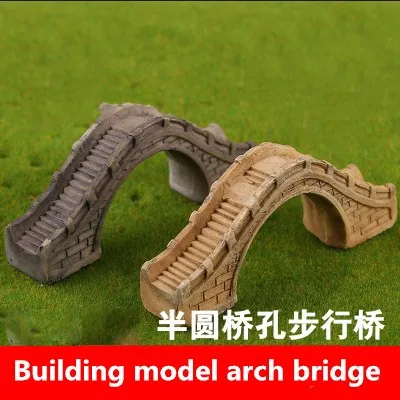 Sand table model of arch bridge model train landscape park landscape bridge arch model simulation model