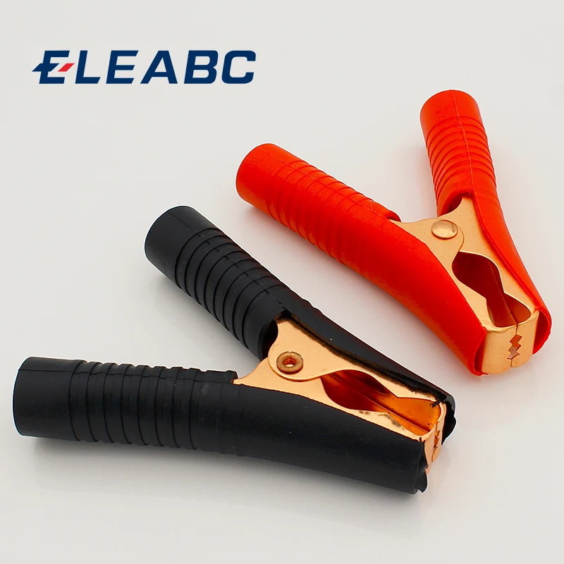 Hot Car Alligator Clips Battery Clamps Crocodile Clip 100A Red+Black