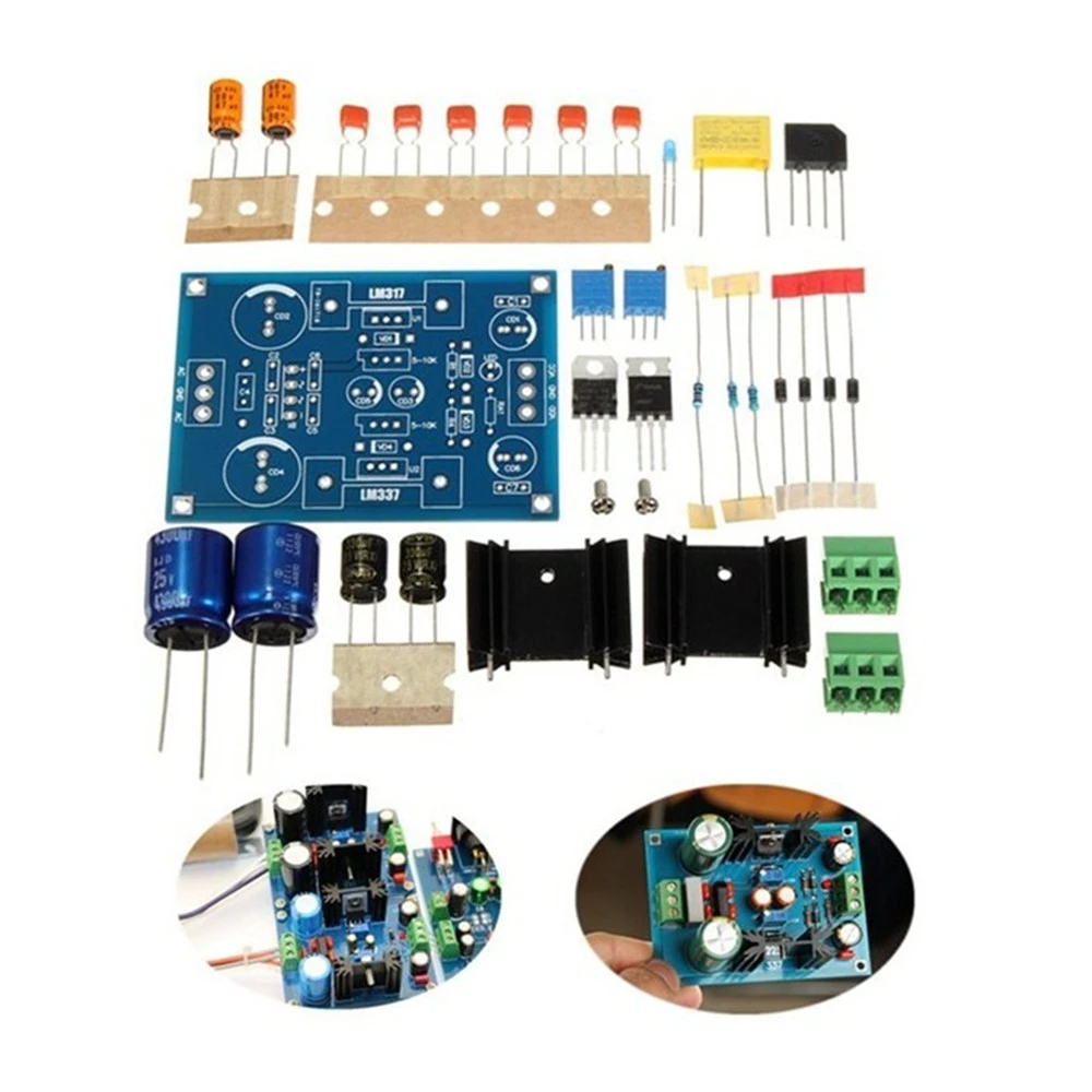 DC 1.25-37V LM317 LM337 Adjustable Filtering Power Supply Module DIY Kits AC/DC Voltage Regulator