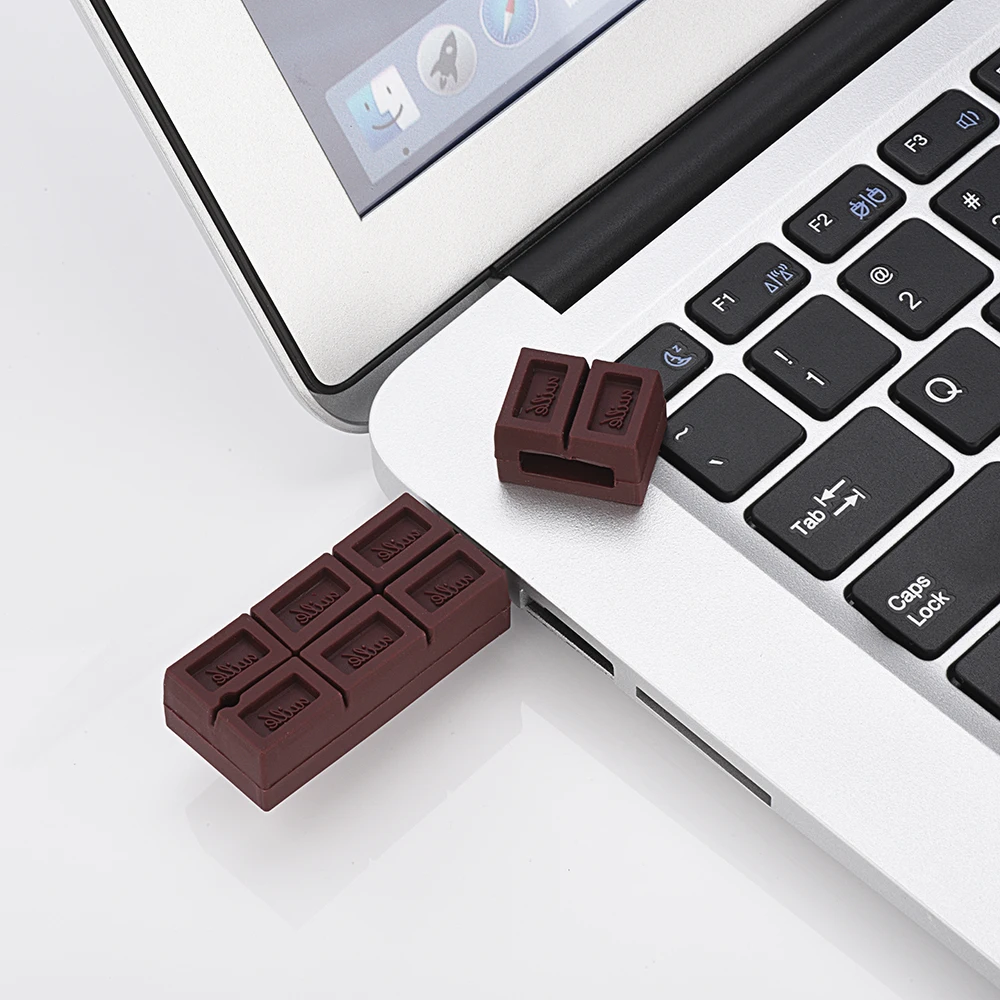 Chocolate USB Flash Drives 16gb 32gb Cartoon pendrive 64gb 128gb Pendrives 4GB Creative USB 8GB Wedding gift