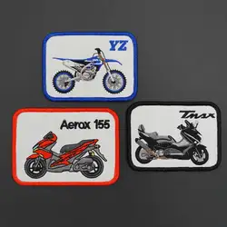 Aerox 155 YZ motocyklowy wyścigowy haftowane punkowe łaty Merrow granicy hak pętli powrót odznaka na ubrania akcesoria do kapeluszy