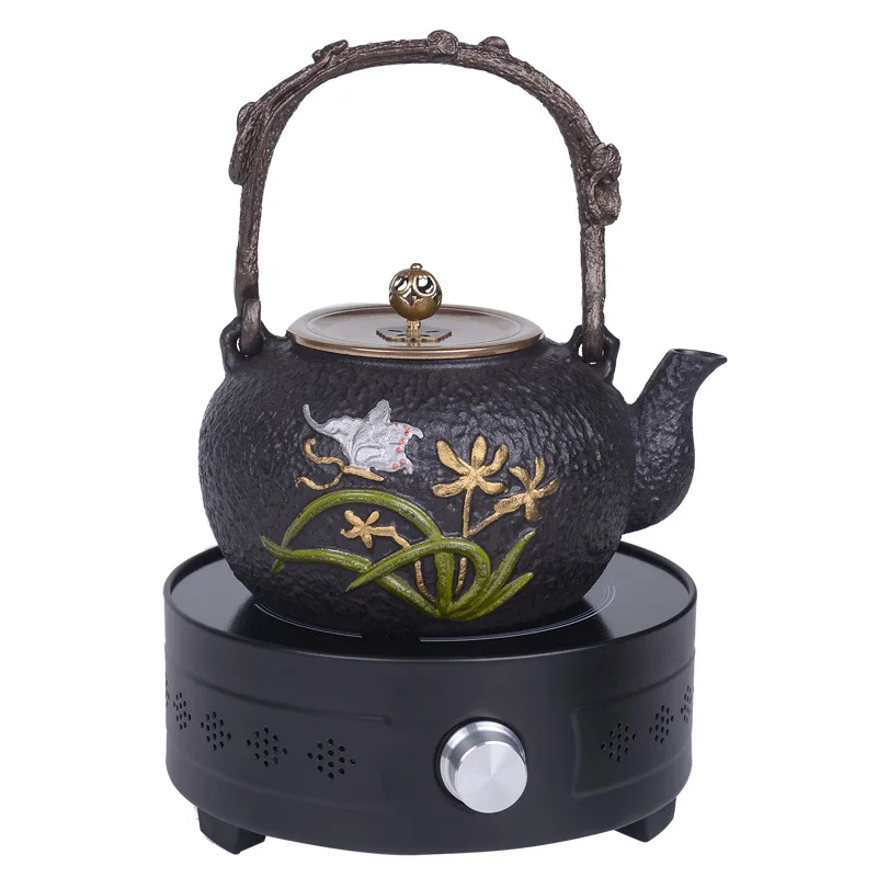 Teapot, iron teapot, hot water teapot, teapot 1200 ml water, kung fu tea set.