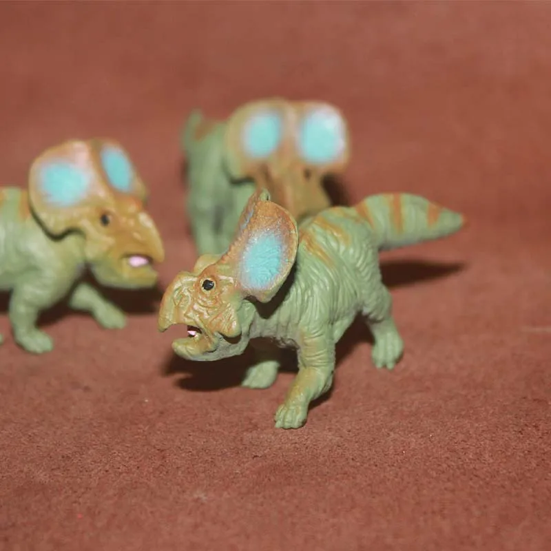 Simulation Wild Animal Dinosaur Model Figurines Jurassic Protoceratops Leptoceratops Fairy Garden Miniatures Action Figures Toys